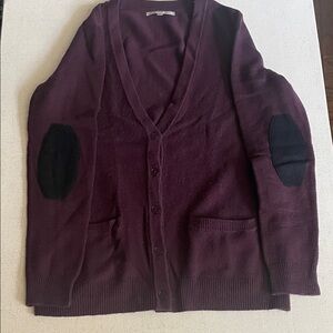 GAP Women’s Maroon Boyfriend Cardigan Sweater